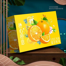 橙子包裝  臍橙禮盒 