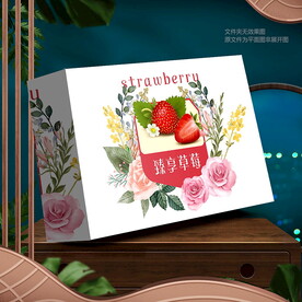 草莓禮盒 草莓包裝 