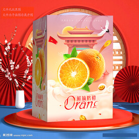 橙子包裝 臍橙禮盒