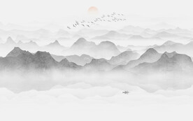 山水背景墙