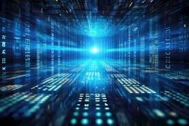 區(qū)塊鏈大數(shù)據(jù)AI科技線條智能