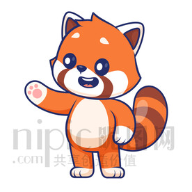 可愛卡通小動物小浣熊