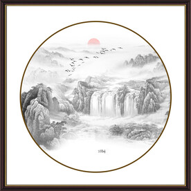 新中式山水画