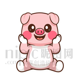 可愛卡通豬