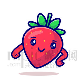 可愛卡通草莓