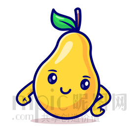 可愛卡通梨子
