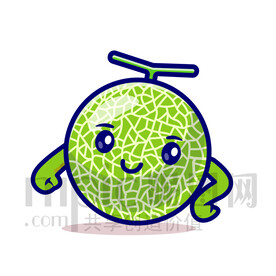 可愛卡通哈密瓜