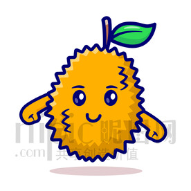 可爱卡通榴莲