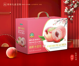 桃子包裝 水蜜桃禮盒