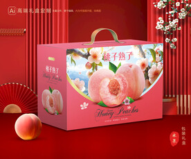 桃子包裝 水蜜桃禮盒