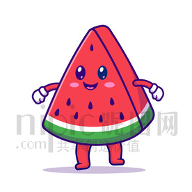 可愛卡通西瓜