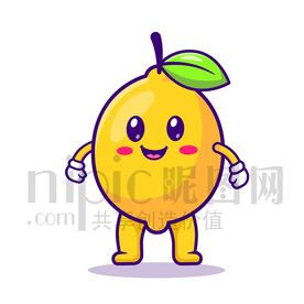 可愛卡通檸檬