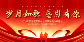 退休歡送會展板