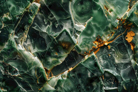 綠色金線漸變大理石背景