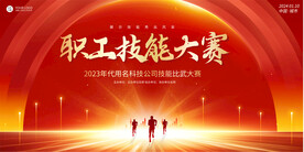 職工技能大賽展板