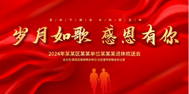 退休歡送會展板