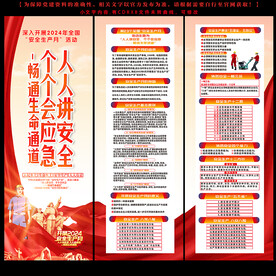 2024安全生产月安全月展板