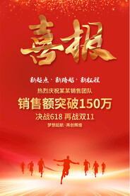 銷(xiāo)售喜報(bào)海報(bào)