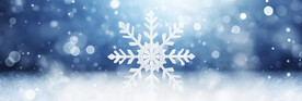 蓝底雪花背景