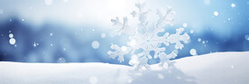 蓝底雪花背景