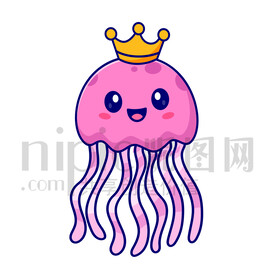 可爱卡通水母