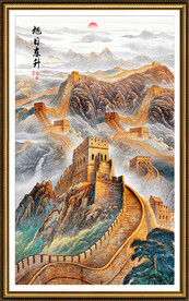 竖幅国画图片