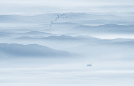 水墨山
