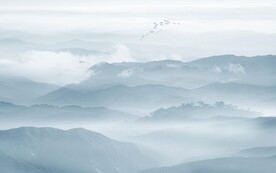 新中式山水背景墻