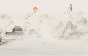 新中式山水画