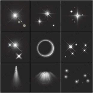 白色光點光源發(fā)光閃光亮光燈光