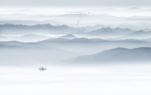 水墨山水風(fēng)景背景墻