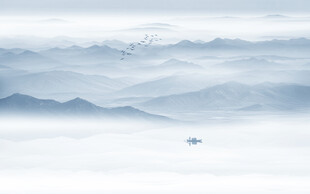 水墨山水風(fēng)景背景墻