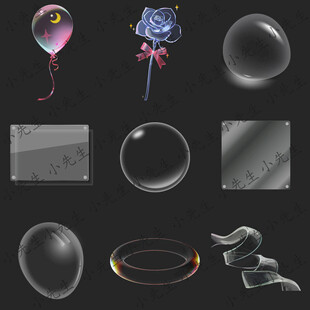 透明玻璃質(zhì)感生活物品