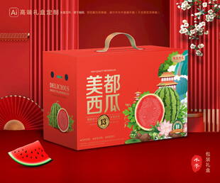 西瓜包裝 麒麟瓜禮盒