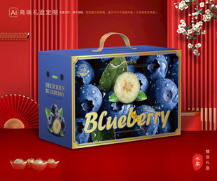 蓝莓包装 水果礼盒