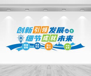 創(chuàng)新引領(lǐng)企業(yè)發(fā)展文化墻