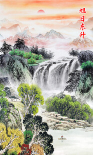 豎幅山水畫