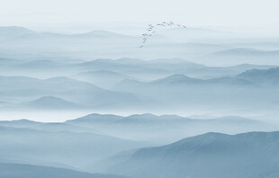 遠山近水水墨風(fēng)景