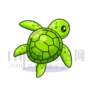 可愛卡通海龜