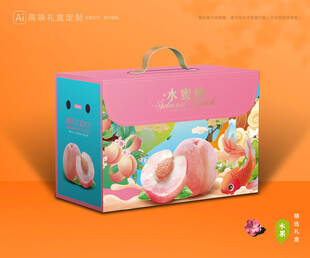 水蜜桃包裝 桃子禮盒