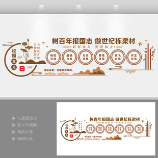 中式校園文化墻