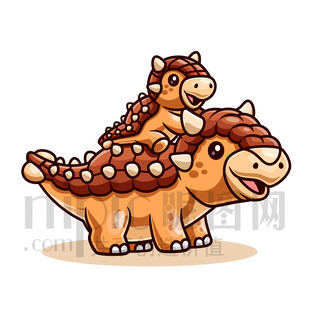 可愛卡通甲龍克氏龍