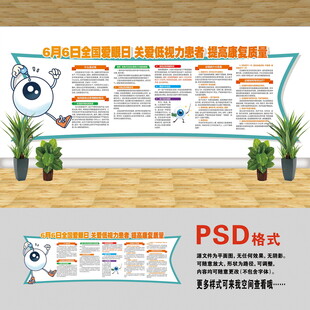 全國(guó)愛眼日文化墻