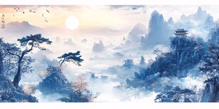 水墨山水間的詩意美景