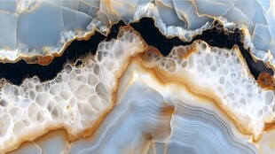 黑白瑪瑙大理石紋理特寫