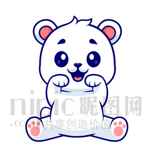 可愛小熊卡通形象