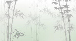 竹影 水墨燈箱竹林