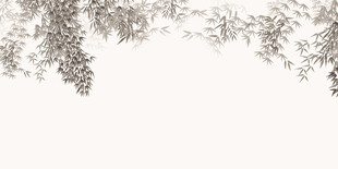 新中式水墨竹影燈箱