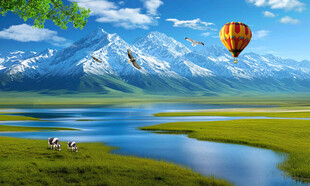 藍(lán)天白云大草原