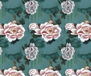 復(fù)古玫瑰圖案背景